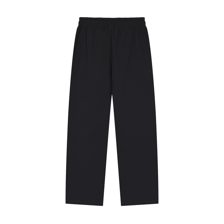 Solid Color Straight-Leg Sweatpants